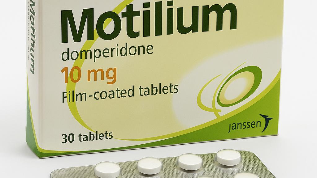Motilium (domperidone) 10 mg tablets packaging