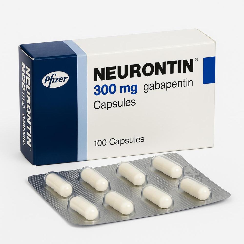 Blister packs of Neurontin (gabapentin) used for epilepsy and nerve pain