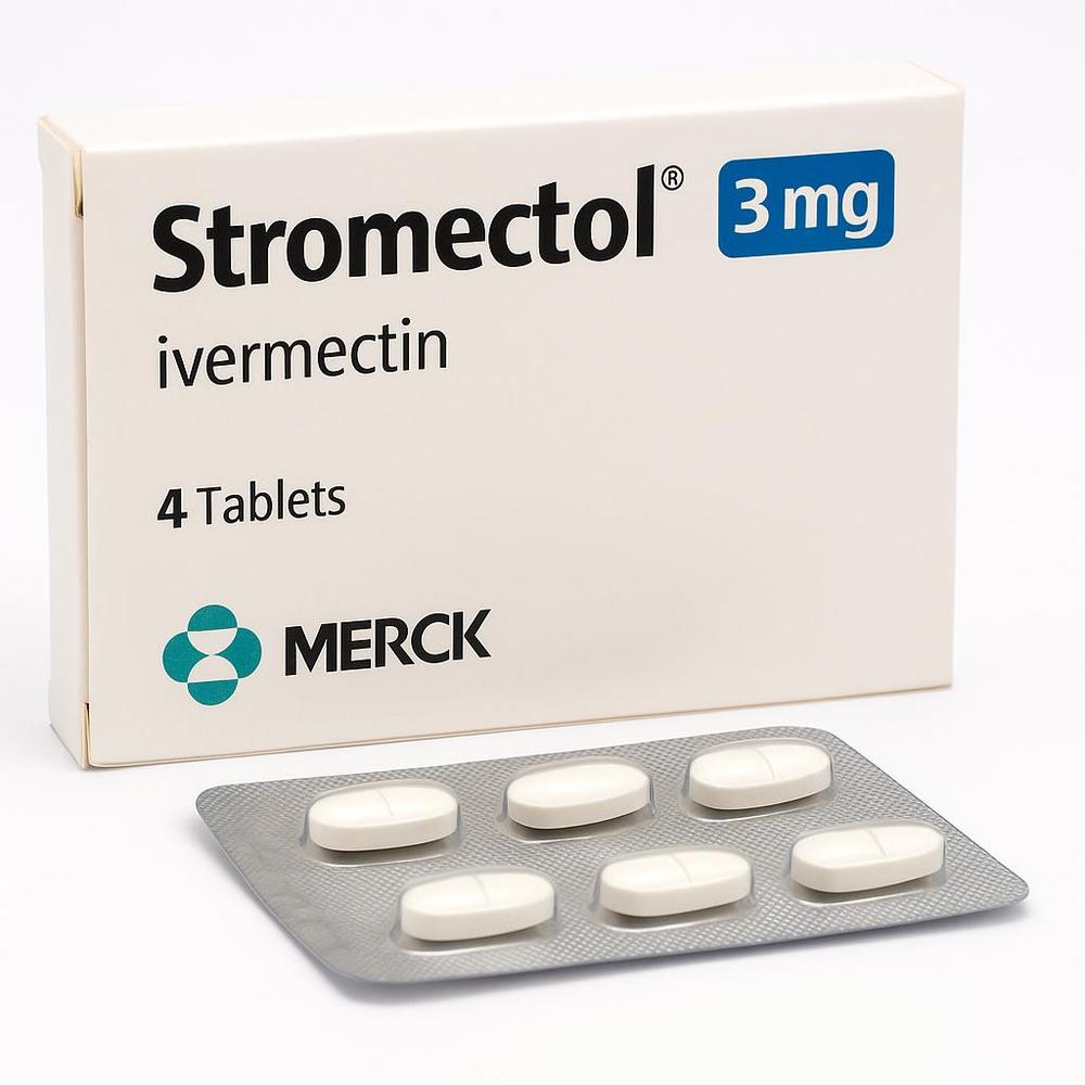 Box of Stromectol (ivermectin) tablets