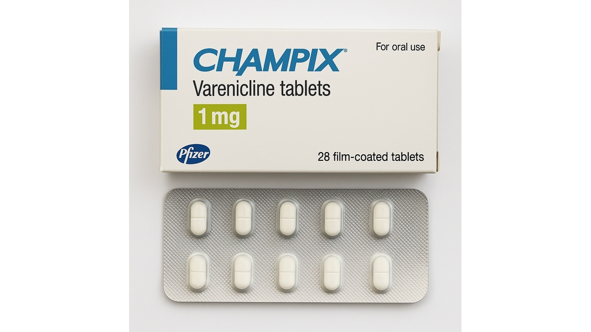 Box of Champix (Varenicline Tartrate) tablets