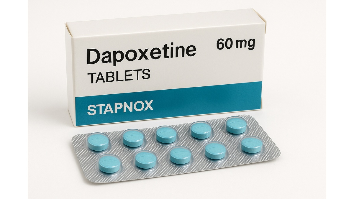 Dapoxetine (Priligy) tablets commonly supplied in 30 mg, 60 mg, and 90 mg strengths