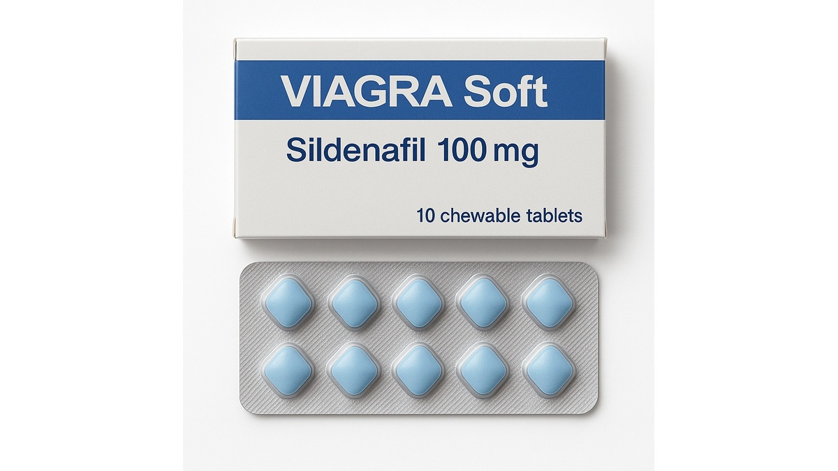 Viagra Soft chewable sildenafil tablets 50mg and 100mg