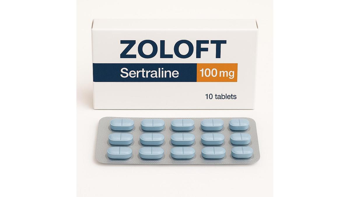 Zoloft (sertraline) tablets available in 25 mg, 50 mg, and 100 mg strengths