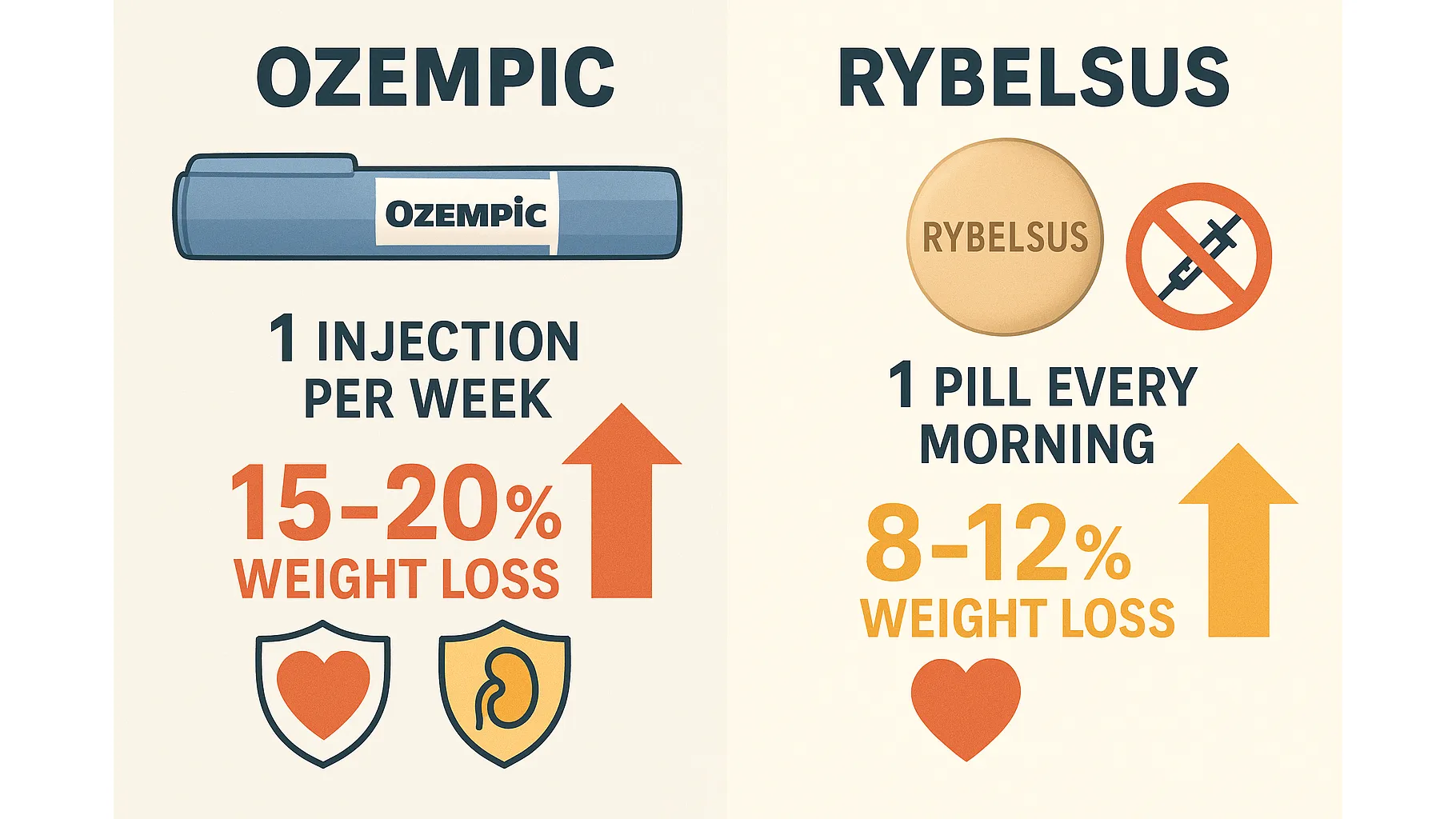 Ozempic vs Rybelsus comparison