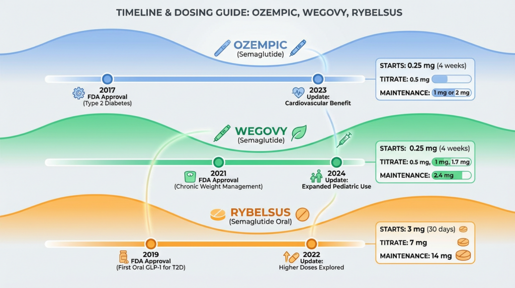 Timeline Rybelsus dosing guide