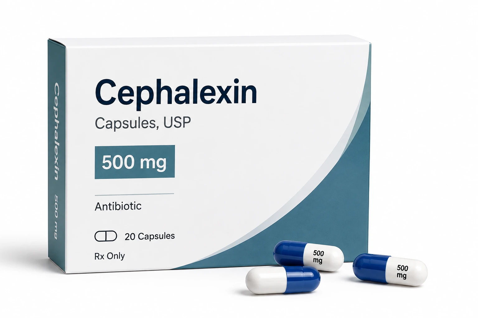 Cephalexin 500 mg capsules for bacterial infections
